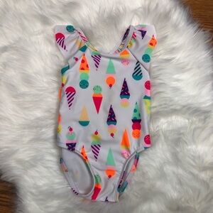 Cat & Jack Girls Ice Cream Swimming Suit 18M